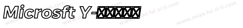 Microsft Y字体转换